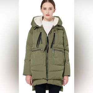 *NWT* 🔥Viral🔥 Amazon Orolay / Thickened Down Hooded Coat / Green / Large